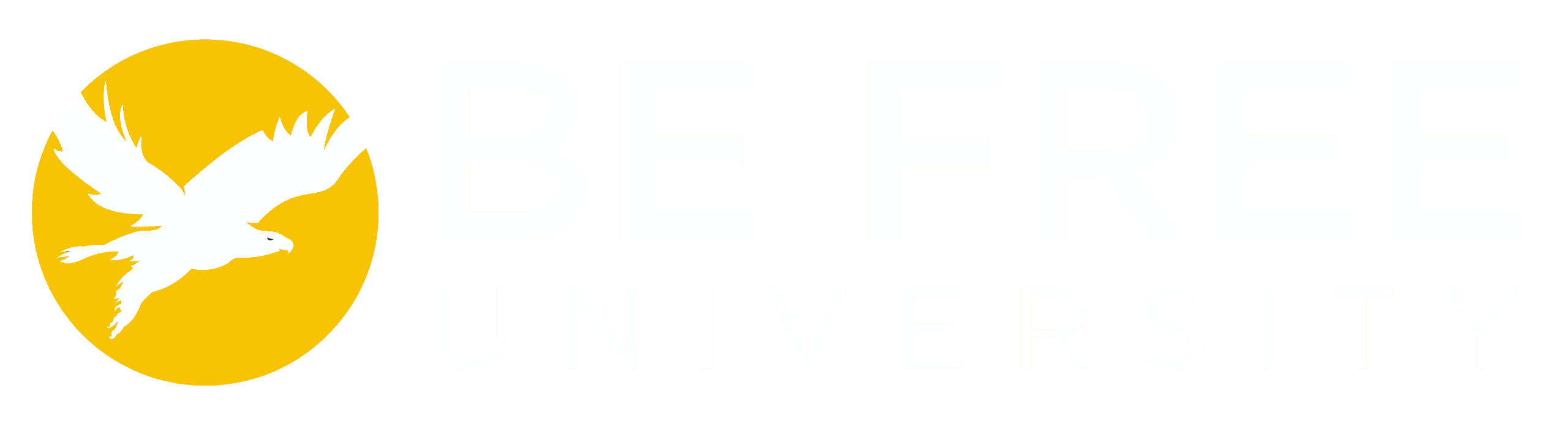 Be Free Logo for Dark Background landscape Be Free University